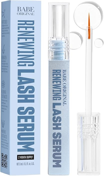 "BABE ORIGINAL Renewing Lash Serum � Peptide-Infused Eyelash Serum for Fuller, Longer-Looking N... | Amazon (CA)