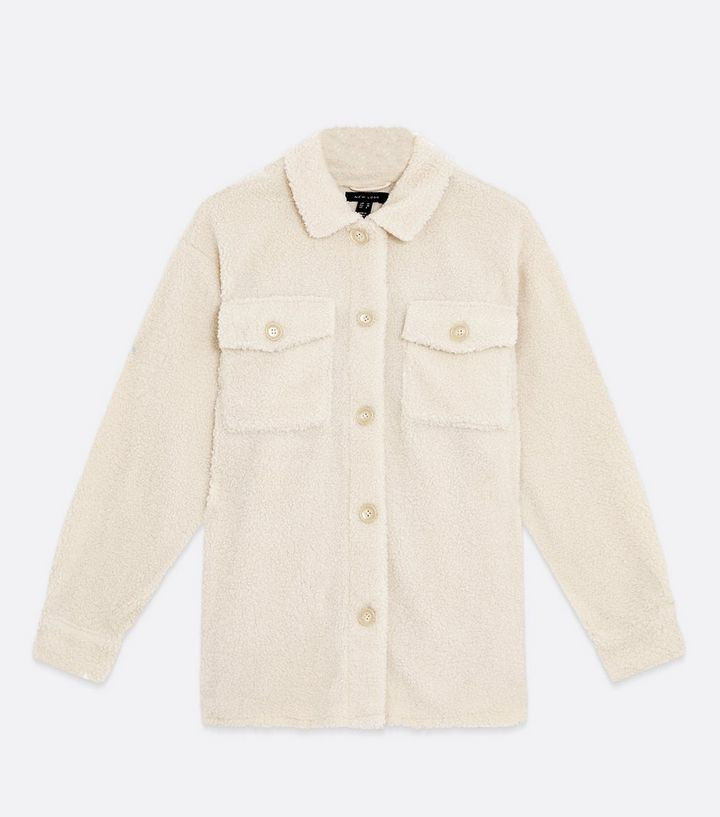 Cream Teddy Pocket Front Shacket
						
						Add to Saved Items
						Remove from Saved Items | New Look (UK)