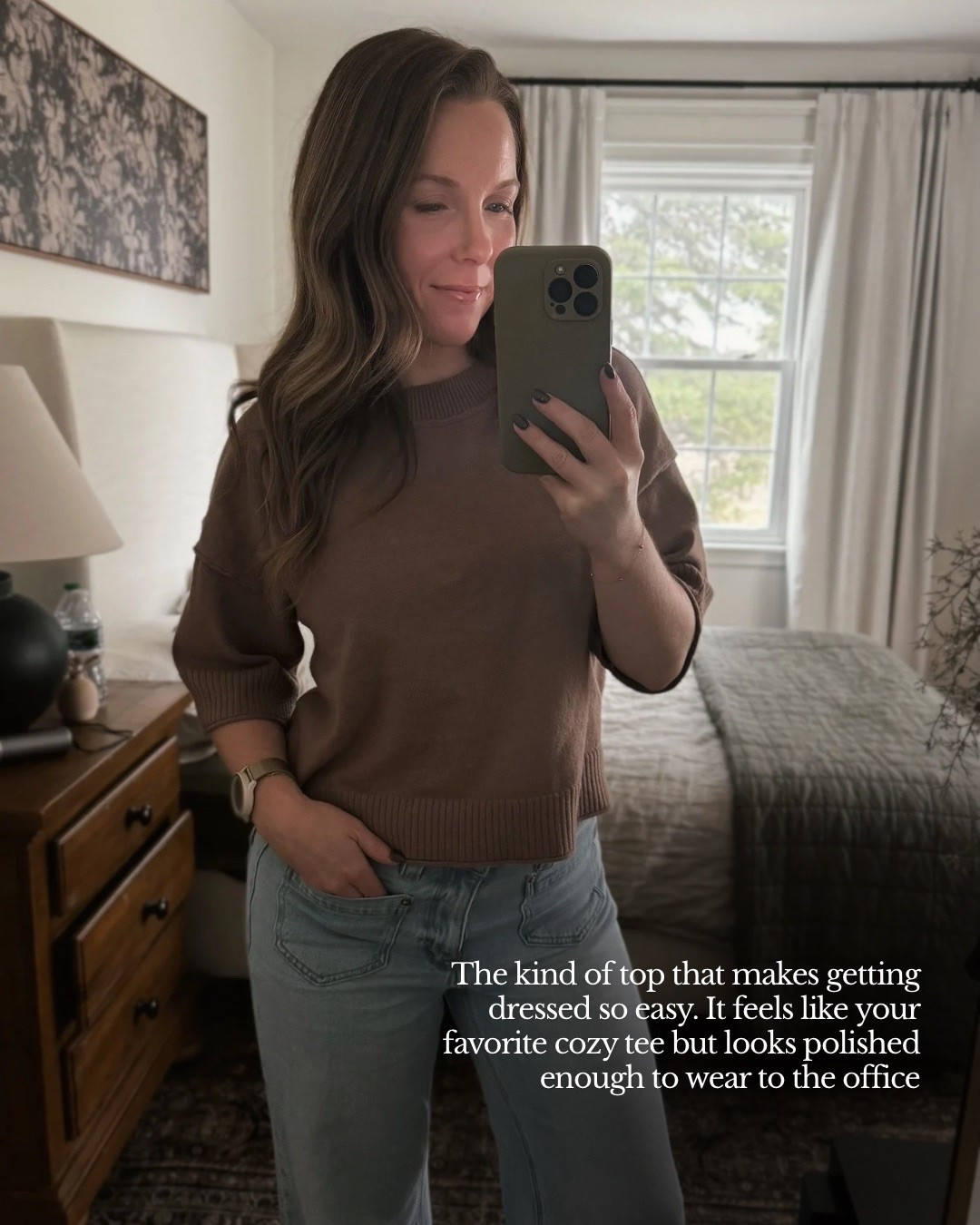 The kind of top that makes getting dressed so easy. It feels like your favorite cozy tee but looks polished enough to wear to the office

#LTKootd #LTKPetite #LTKHome