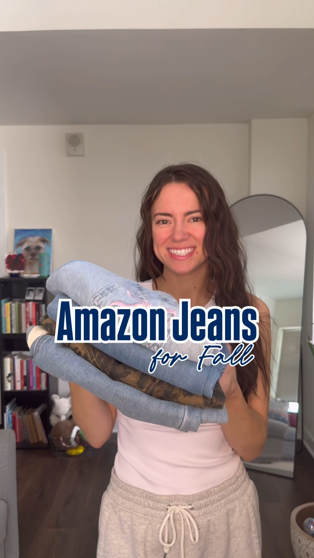 Fall denim haul! 🍂 Finding the perfect pair of jeans for autumn can be a struggle, but these Amazon denim finds hit all the key fall wardrobe trends. 

From subtle details to bold prints, here are four affordable, wearable pairs to elevate your casual style this season:
✨Bow Detail Light Wash Denim: Subtle pink pocket embroidery brings a touch of coquette charm to classic relaxed-fit jeans.
✨Cuffed Wide-Leg Denim: Clean, wide-leg cut with pre-cuffed hems—ideal for styling with your favorite boots.
✨Leopard Print Barrel Jeans: Bold statement denim in a trending barrel-leg silhouette and rich autumn olive tones.
✨Drawstring Wide-Leg Denim: High-waisted wide-leg denim featuring a comfortable drawstring waist for effortless, relaxed wear.

#LTKgrwm #LTKSeasonal #LTKPetite
