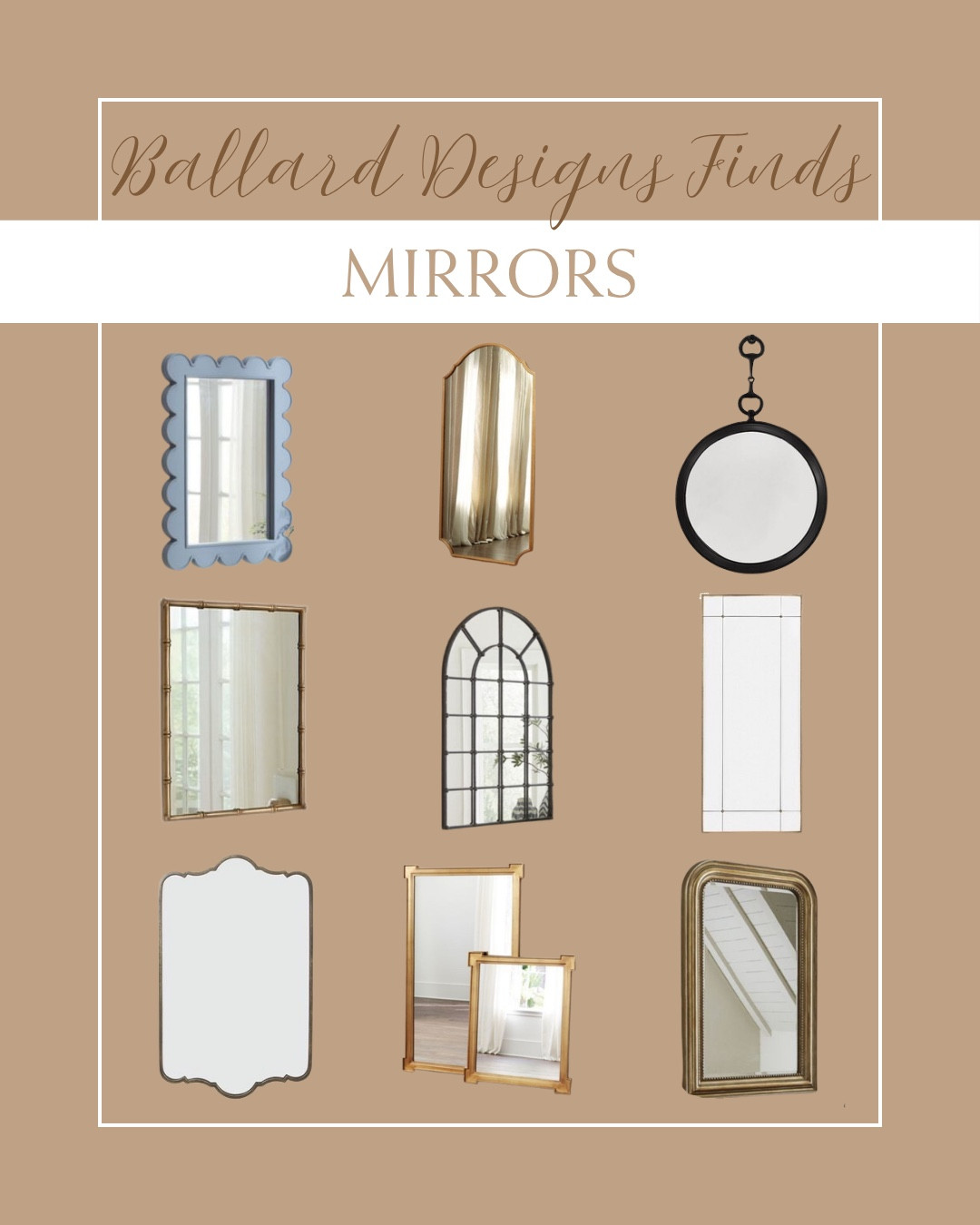 Ballard Designs mirror with timeless shape, classic detailing, and elegant finishes that elevate any space🪞

#BallardDesigns #HomeDecor #TimelessStyle #LTKhome