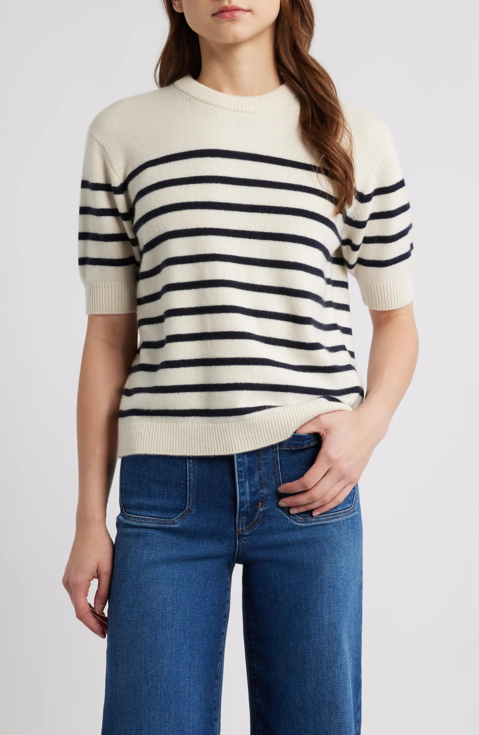 The Cashmere Easy Crew Sweater | Nordstrom