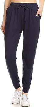 Women's Relaxed-fit Jogger Track Cuff Sweatpants with Pockets for Yoga, Workout | Amazon (US)