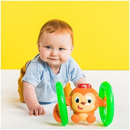 Bright Starts Roll & Glow Monkey Crawling Baby Toy with Lights and Sounds for 6 Months and up | Amazon (US)