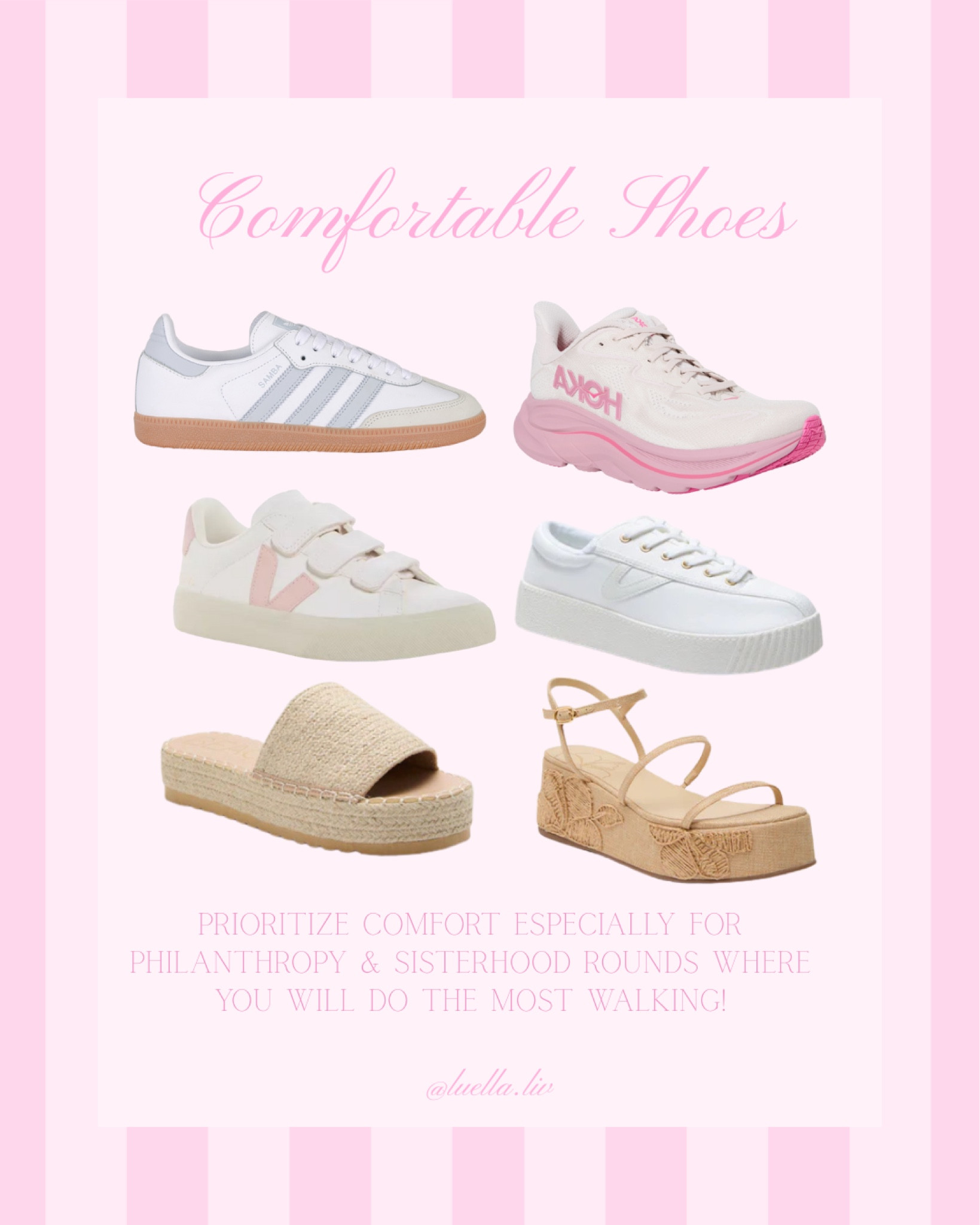 Sorority Rush Week Essentials: comfortable shoes!!

#LTKActive #LTKU #LTKFindsUnder100