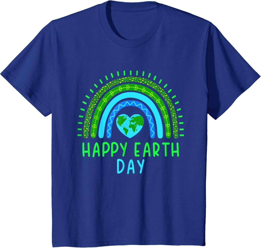Cute Rainbow Earth Lover Men Women Kids T-Shirt | Amazon (US)