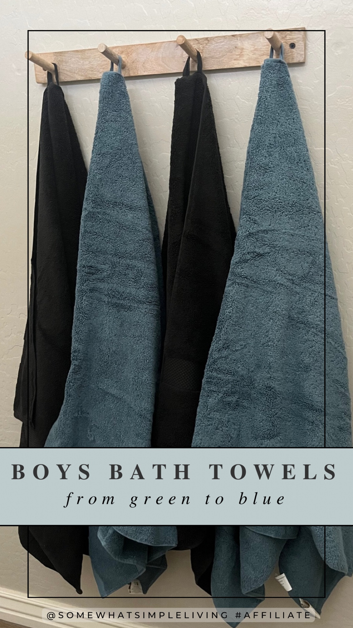 Swapping the green towels from yesterday to these blue ones to make Mason happy! 😊 I actually LOVE this pretty blue color, and they are so soft and fluffy! They come in a bunch of prints and colors- we have the black and turquoise, though it’s definitely more of a colonial or muted blue. 

#LTKHome