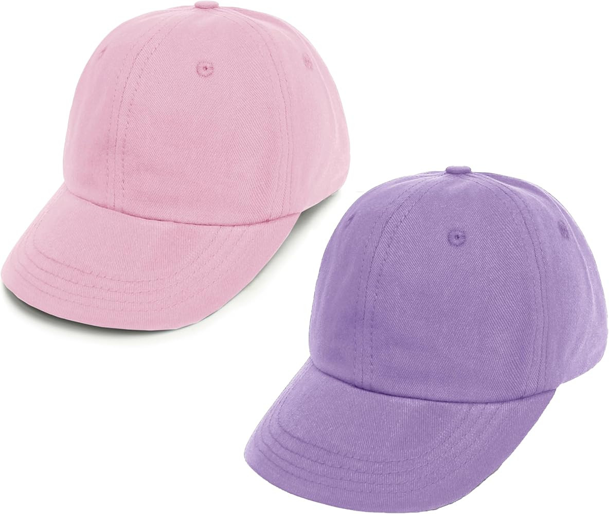 2 Packs Toddler Boys Girls Baseball Summer Hat Kids Baseball Cap Baby Sun Hat Cotton 0-10T | Amazon (US)