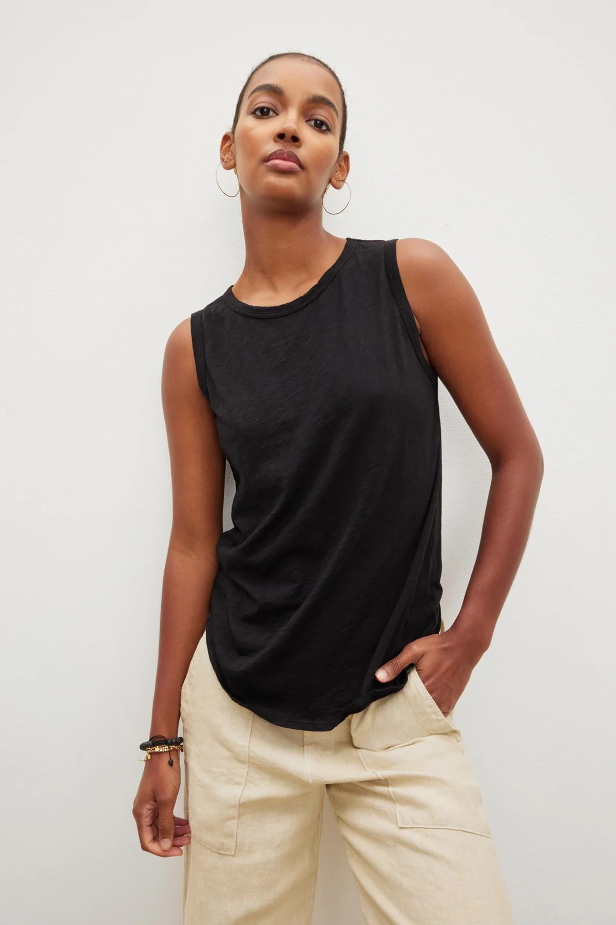 Taurus Cotton Slub Tank | Velvet By Graham & Spencer | Velvet by Graham & Spencer