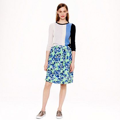 Patio skirt in photo floral | J.Crew US