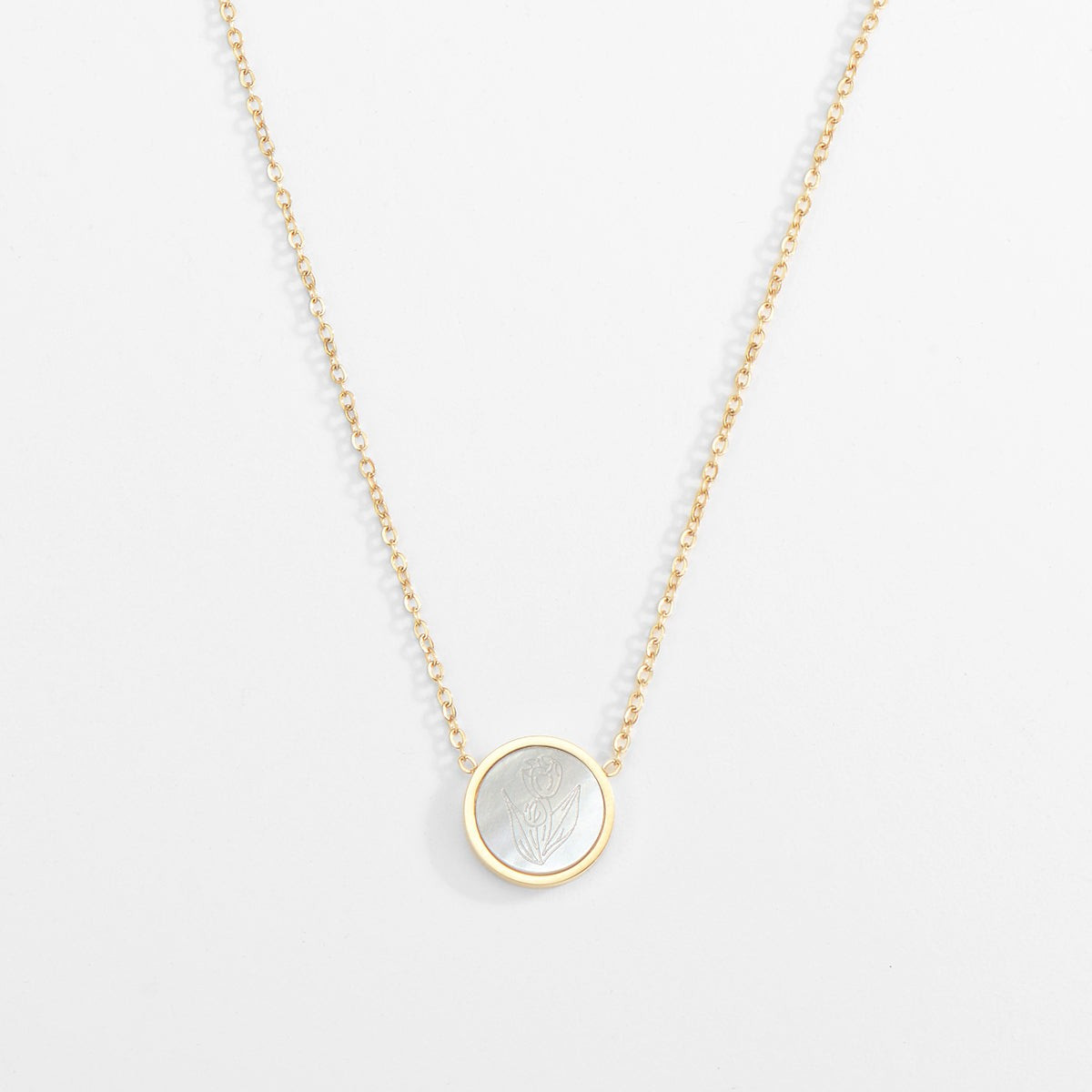 Ivory Botanical Pendant Necklace | Victoria Emerson