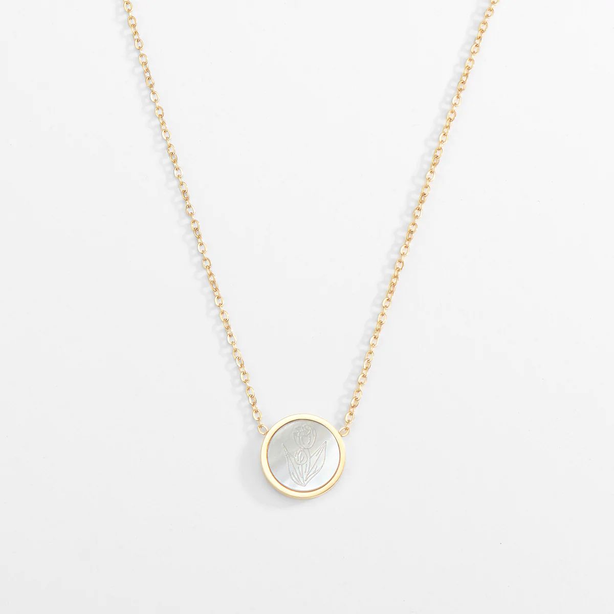 Ivory Botanical Pendant Necklace | Victoria Emerson