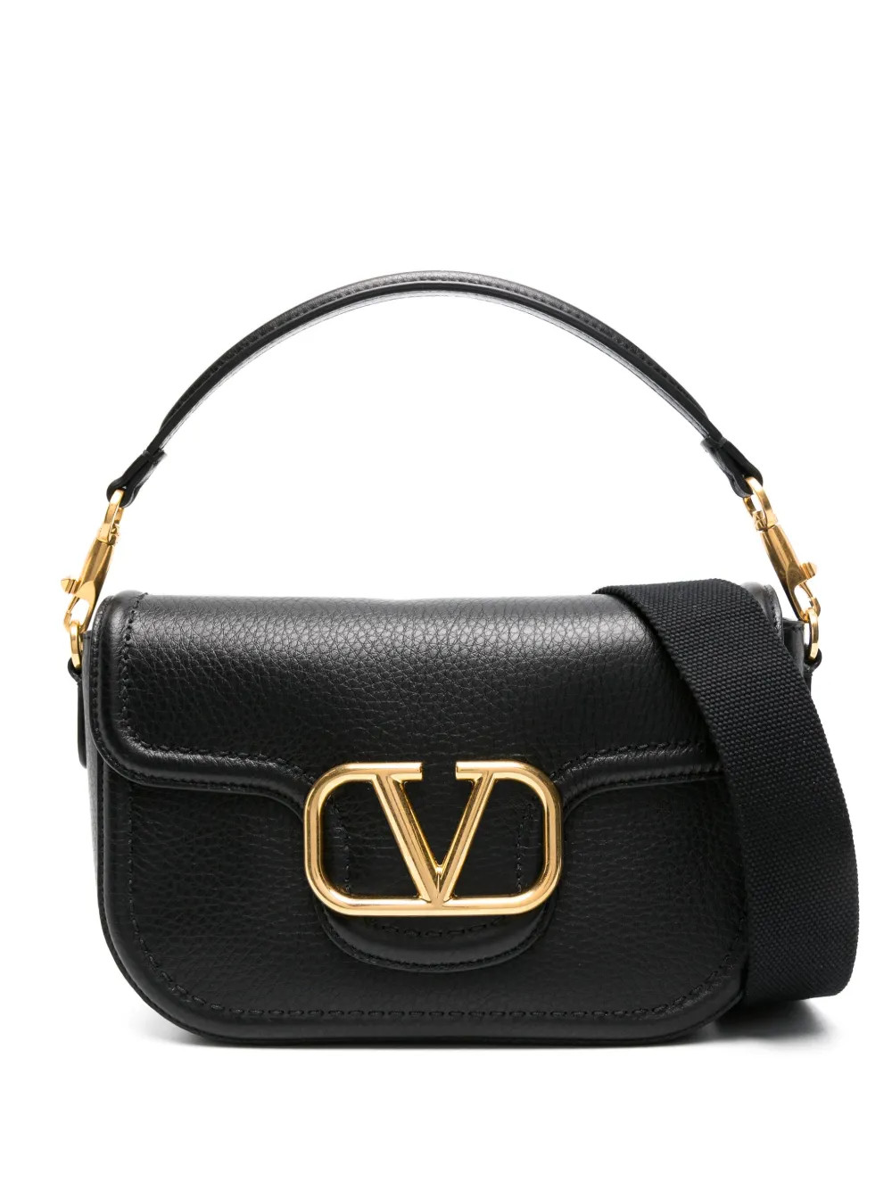 Valentino Garavani Alltime Leather Shoulder Bag - Farfetch | Farfetch Global