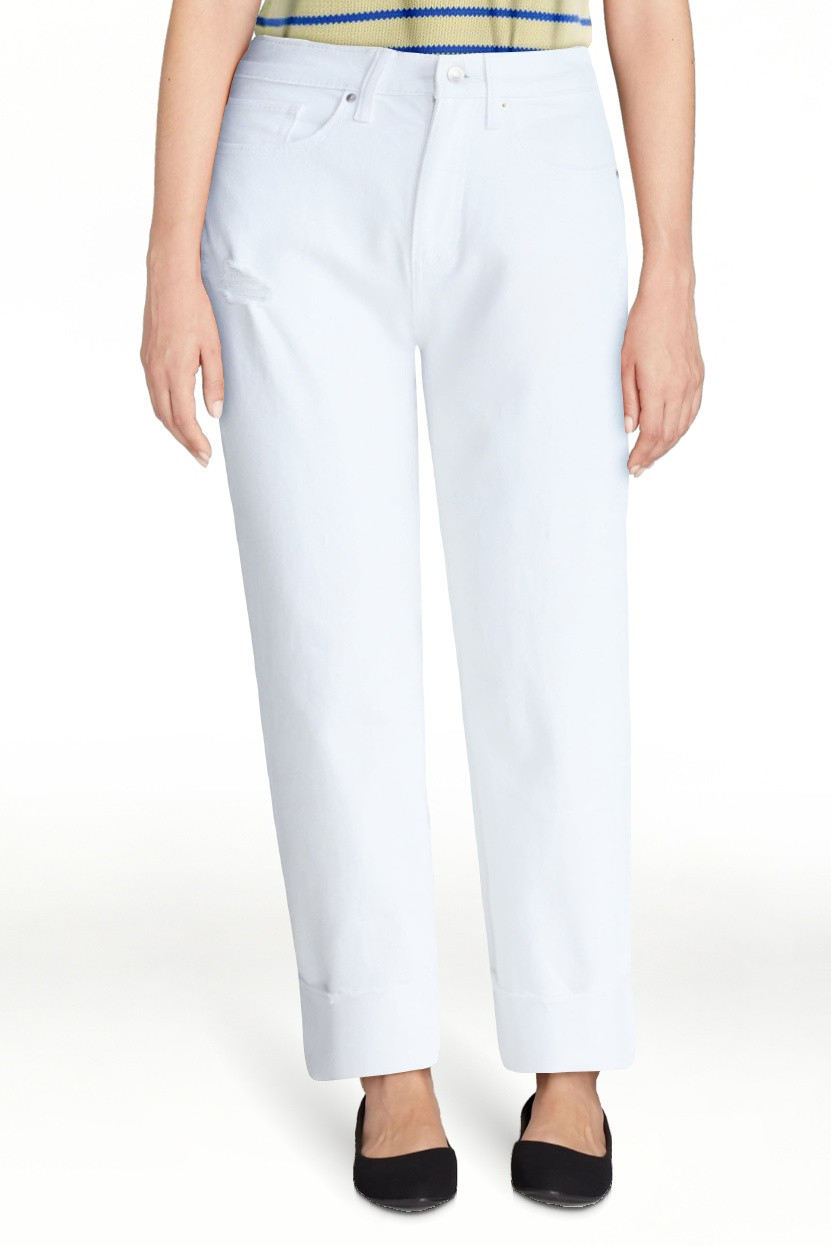 Free Assembly Women's High Rise Straight Cropped Jeans, Sizes 0-18 | Walmart (US)