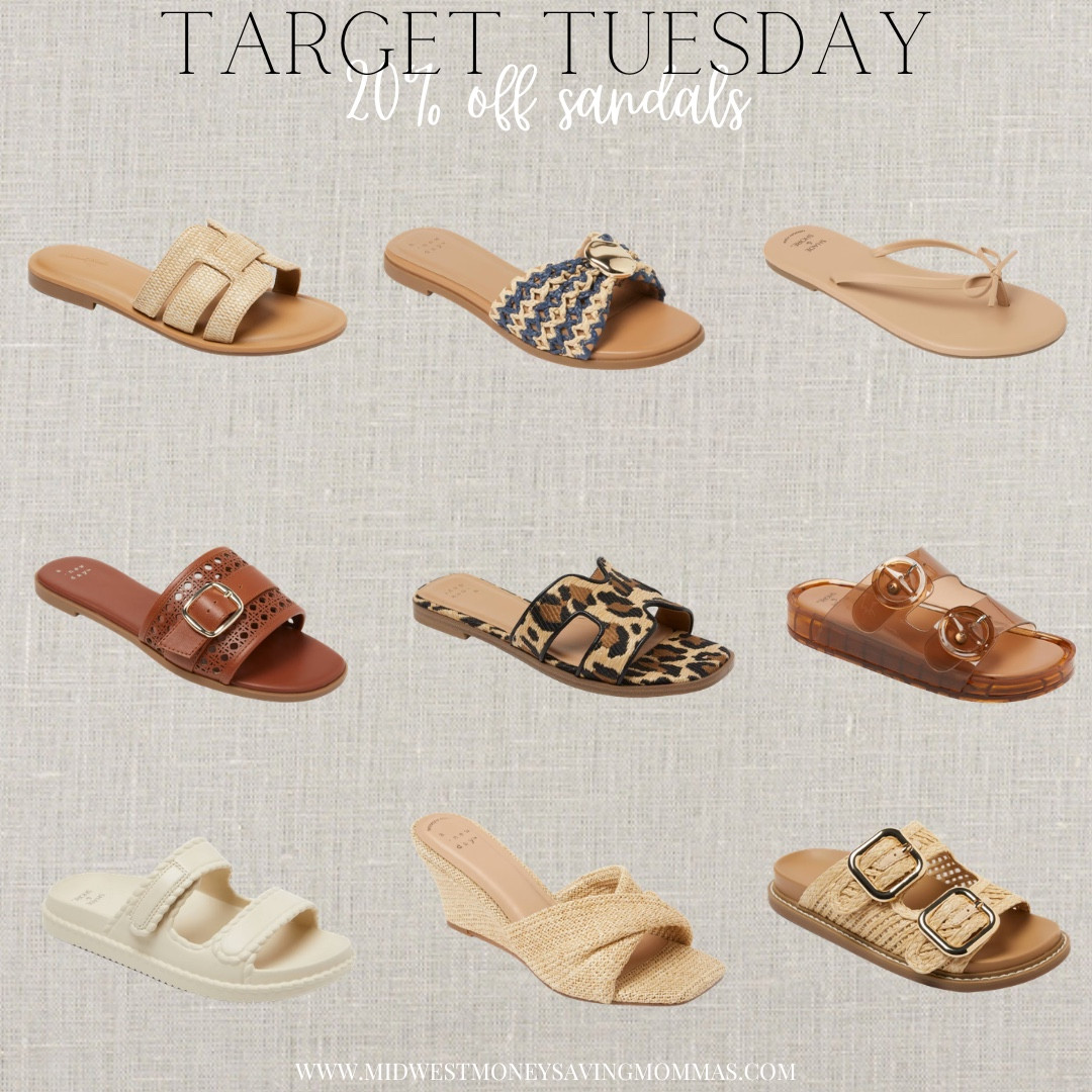 20% off women’s sandals @Target 

Target Tuesday

Spring sandals  summer shoes  footwear  heels  flip flops 

#LTKootd #LTKSeasonal #LTKmomlife