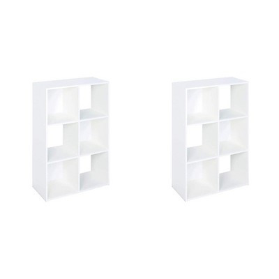 Closetmaid 899600 Decorative Home Stackable 6-Cube Cubeicals Organizer Storage, White (2 Pack) | Target