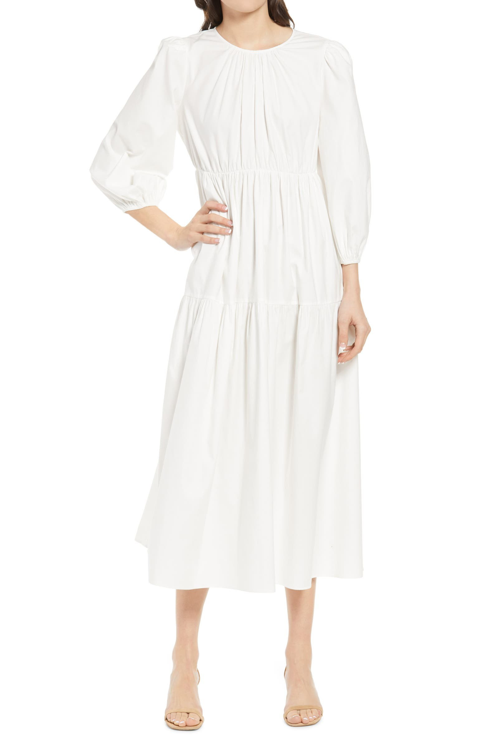 Linzey Stretch Organic Cotton Poplin Dress | Nordstrom
