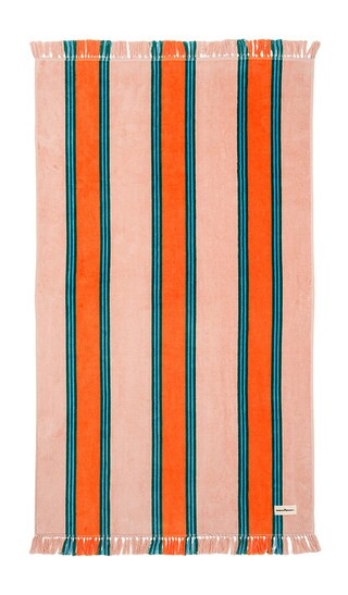 Beach Towel in Bistro Dusty Pink Stripe | Revolve Clothing (Global)