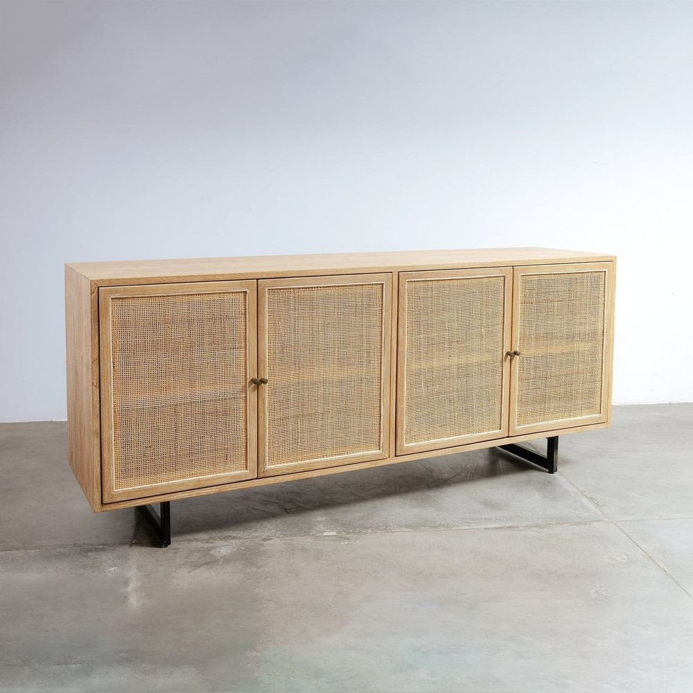 LuLu Teak and Cane Sideboard | France and Son