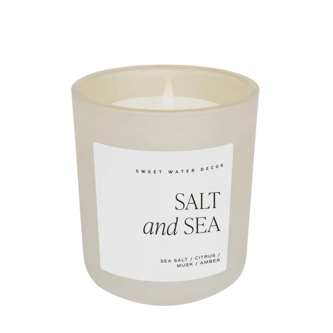 Salt and Sea 15oz Soy Candle | Sea Marie Designs