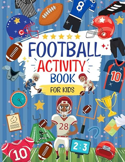 Football Activity Book For Kids: The Perfect Football Themed Workbook For Kids | Mazes, Coloring,... | Amazon (US)