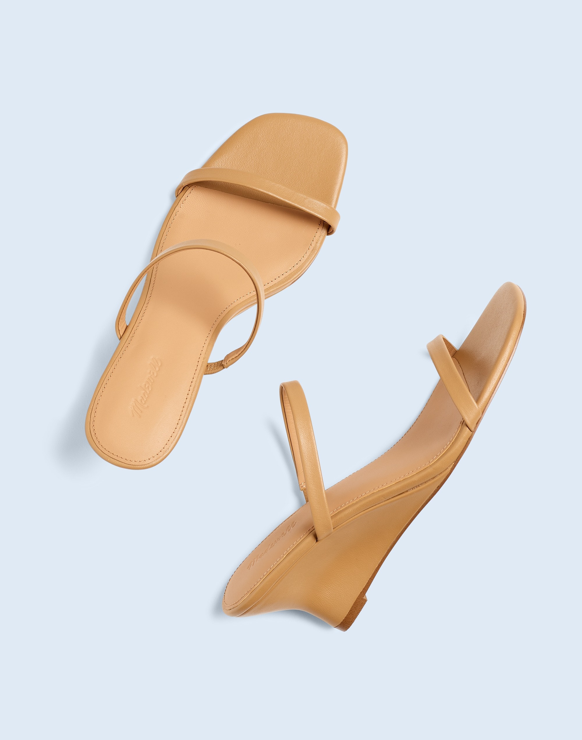 The Kimmy Wedge Sandal in Leather | Madewell