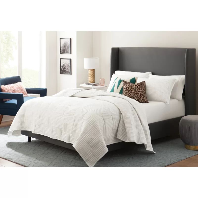 Stella Solid Wood and Upholstered Bed | Wayfair North America