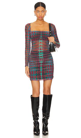 Aneira Mini Dress in Cyber Optic Dot | Revolve Clothing (Global)