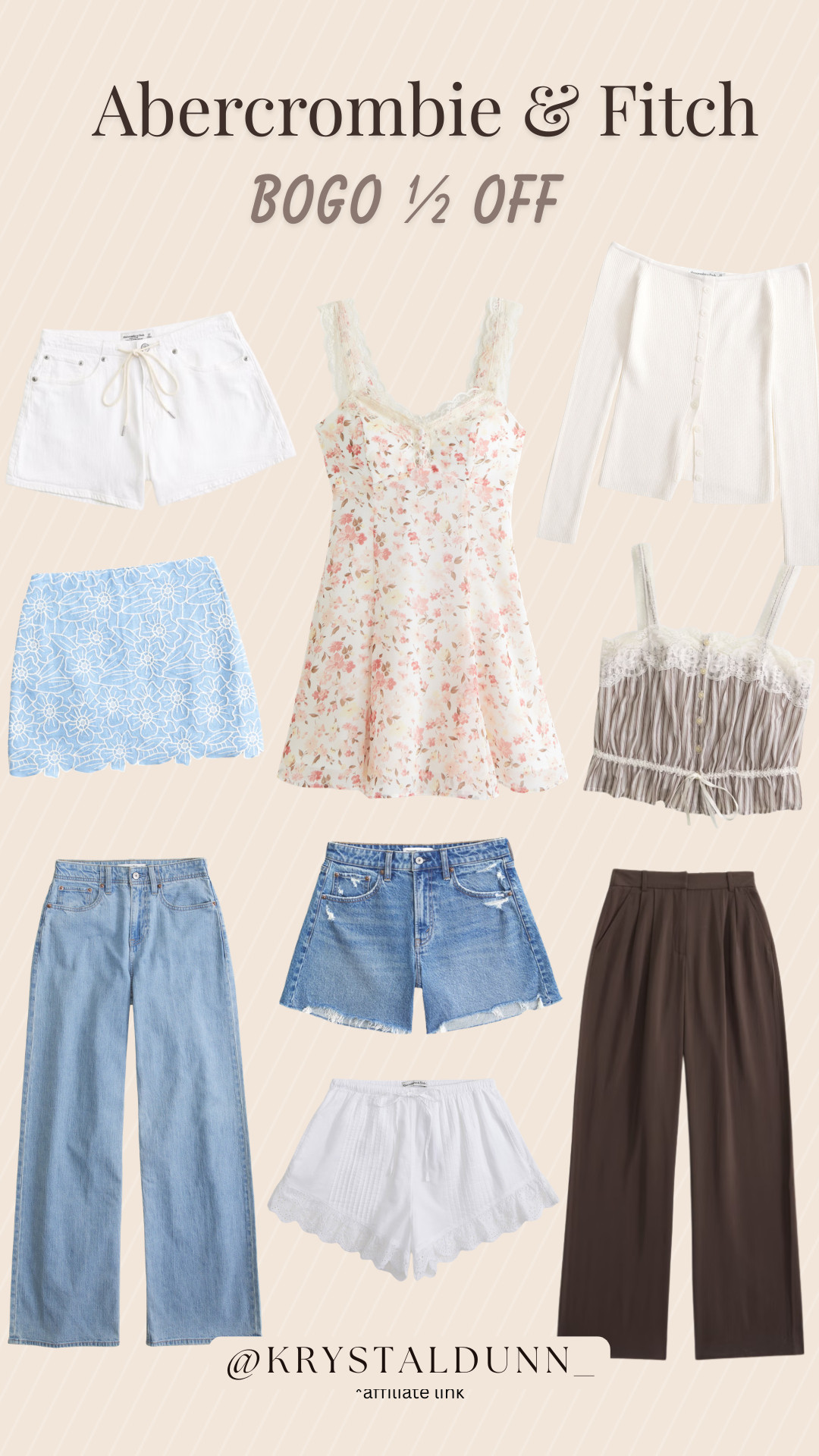Abercrombie and Fitch BOGO 1/2 now! 💥 

#spring #spring 2026 # summer #summer2026 #summerclothes #linen #abercrombie #aberombieandfitch #a&f #jeans #linenpants #linentops #dresses #skirts #shorts #trousers #womenstrousers 

 #LTKootd #LTKSaleAlert #LTKTall