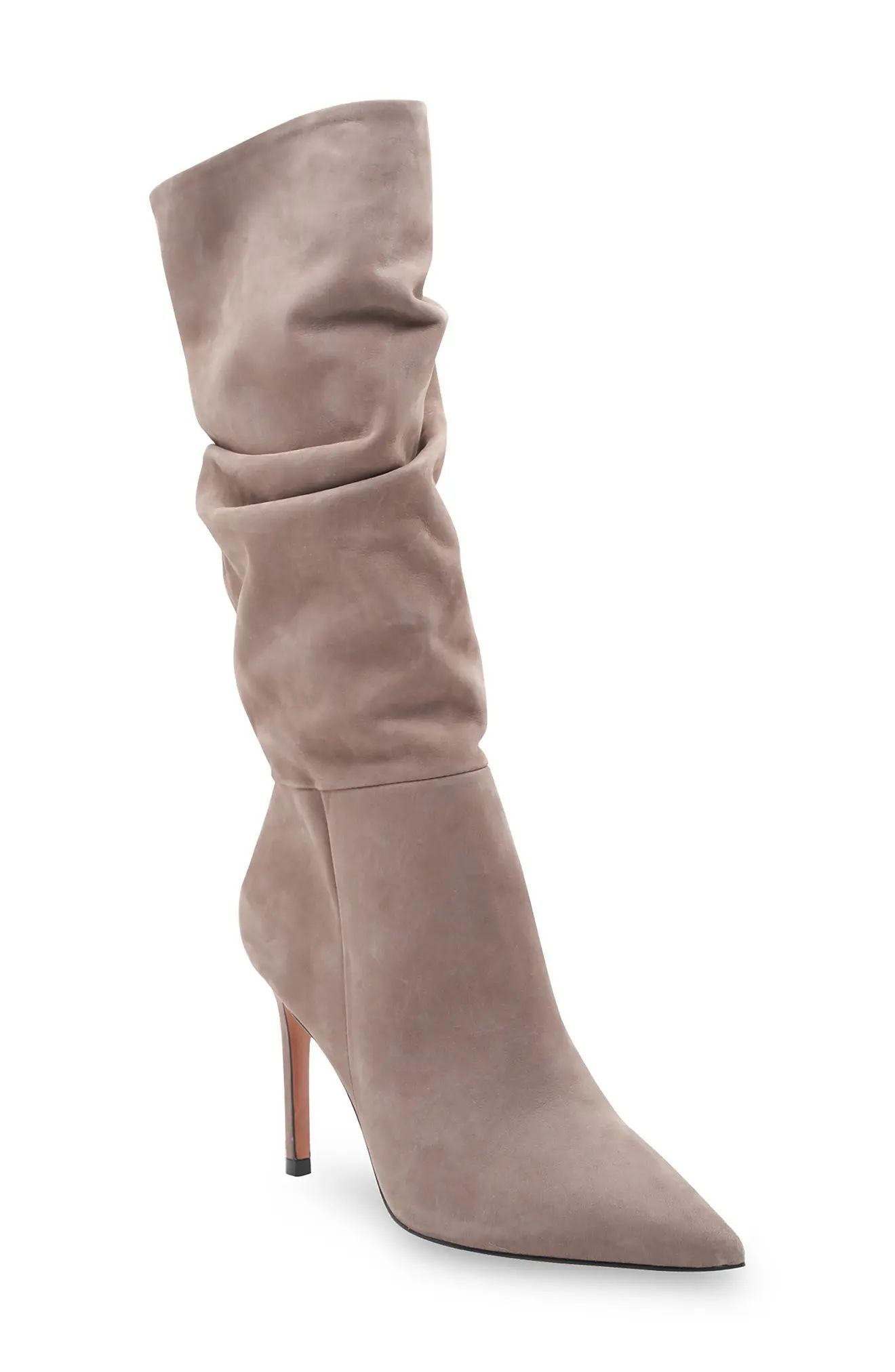 BCBGMAXAZRIA Toni Suede Boot, Size 5 in Taupe at Nordstrom | Nordstrom