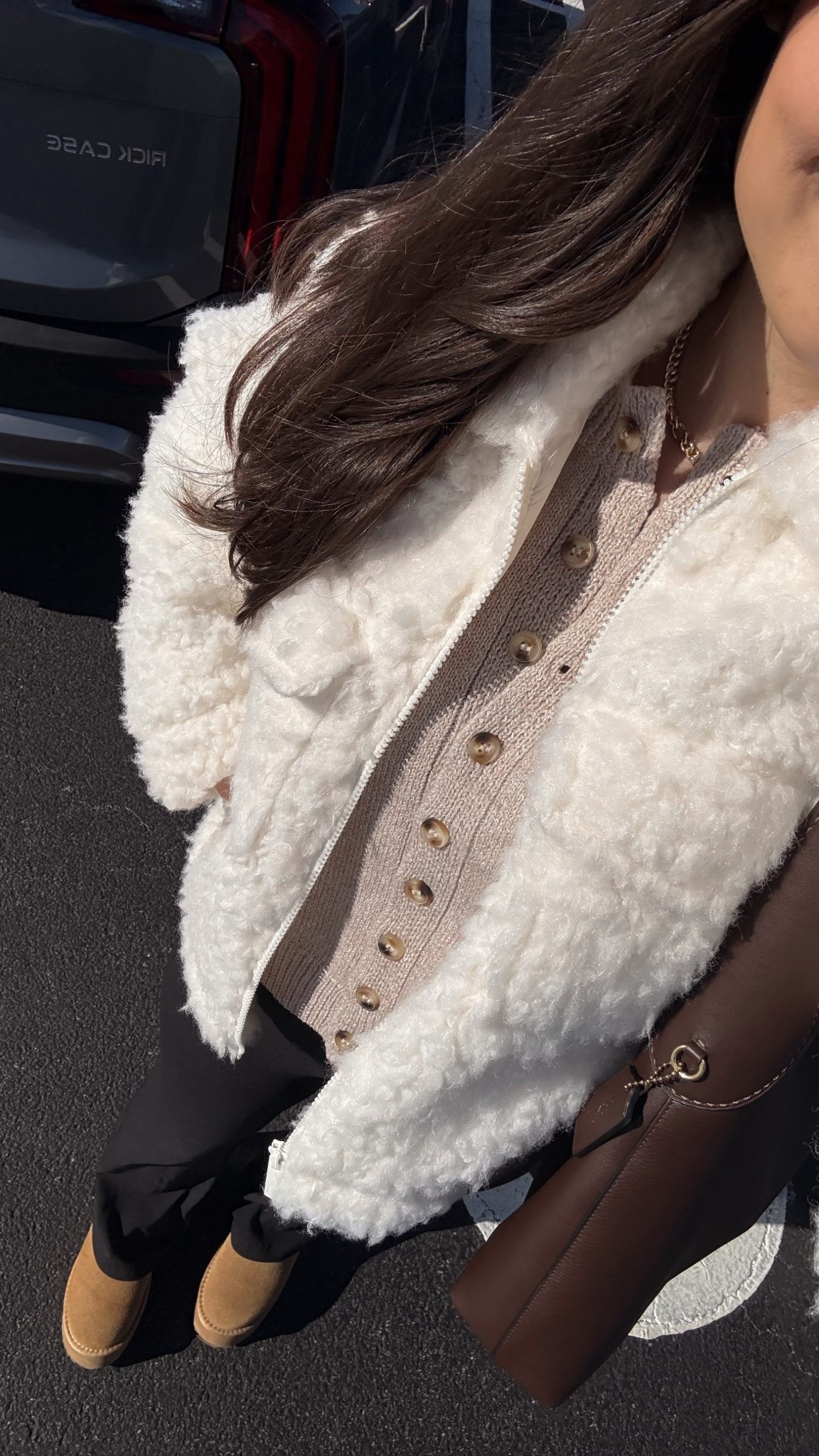 sweater - XS,
Jacket - XS,
Flare leggings - 4 25” (size up)

#LTKgrwm #LTKPetite #LTKootd