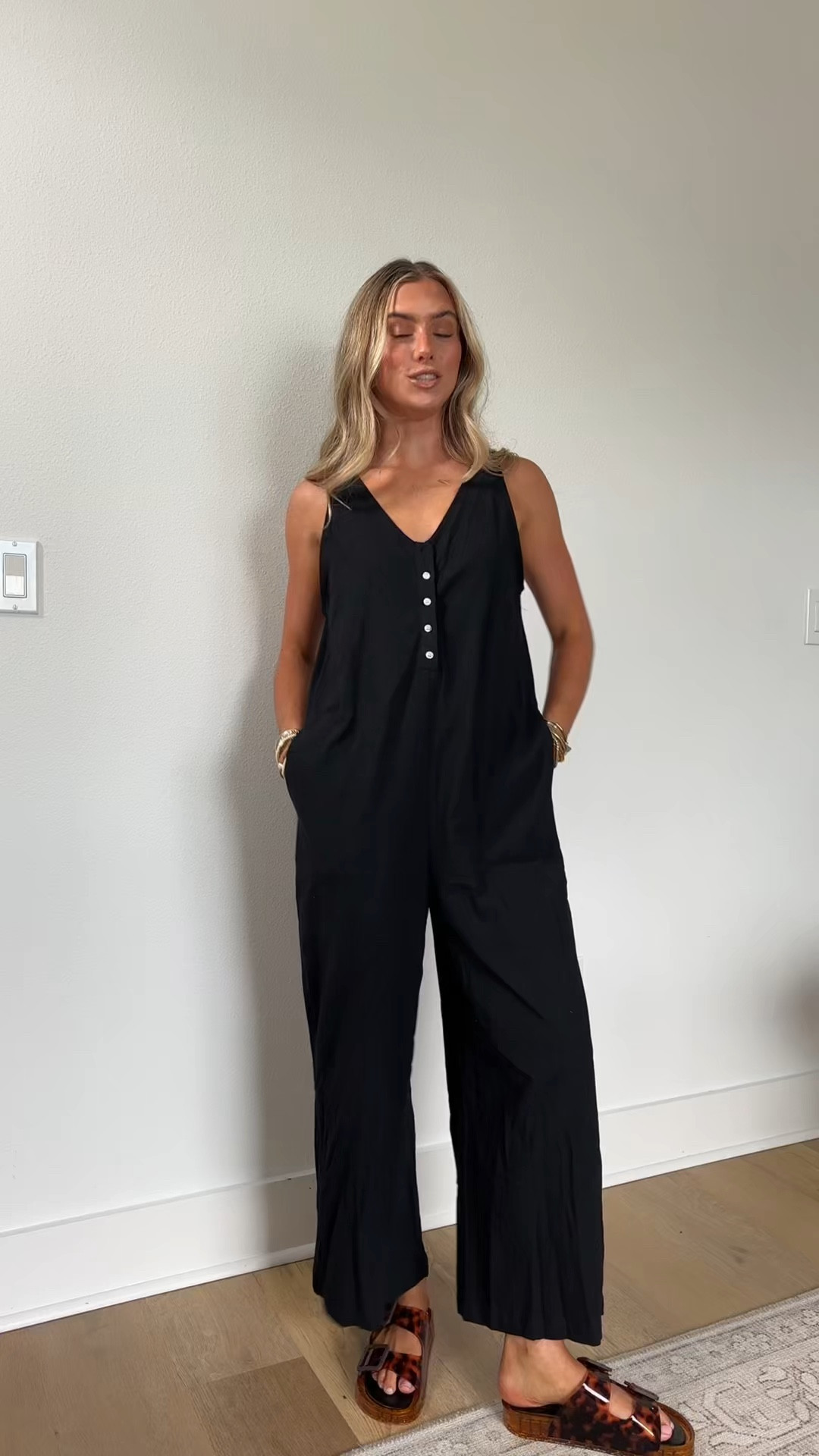 Amazon size XS Women Button Down Jumpsuits Cotton Linen Sleeveless Casual Wide Legs Rompers Loose Overall with Pockets

#LTKootd #LTKdayinmylife #LTKSaleAlert