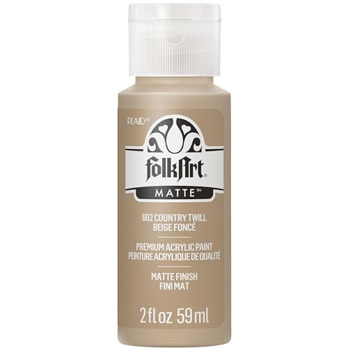 FolkArt Acrylic Paint in Assorted Colors (2 oz), 602, Country Twill | Amazon (US)