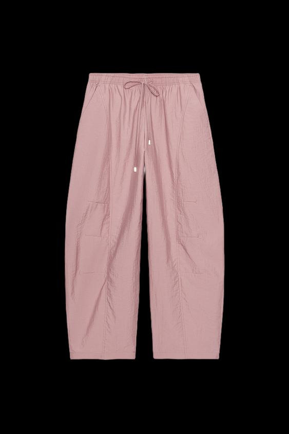 BARREL PANTS WITH ELASTIC WAIST | Zara US