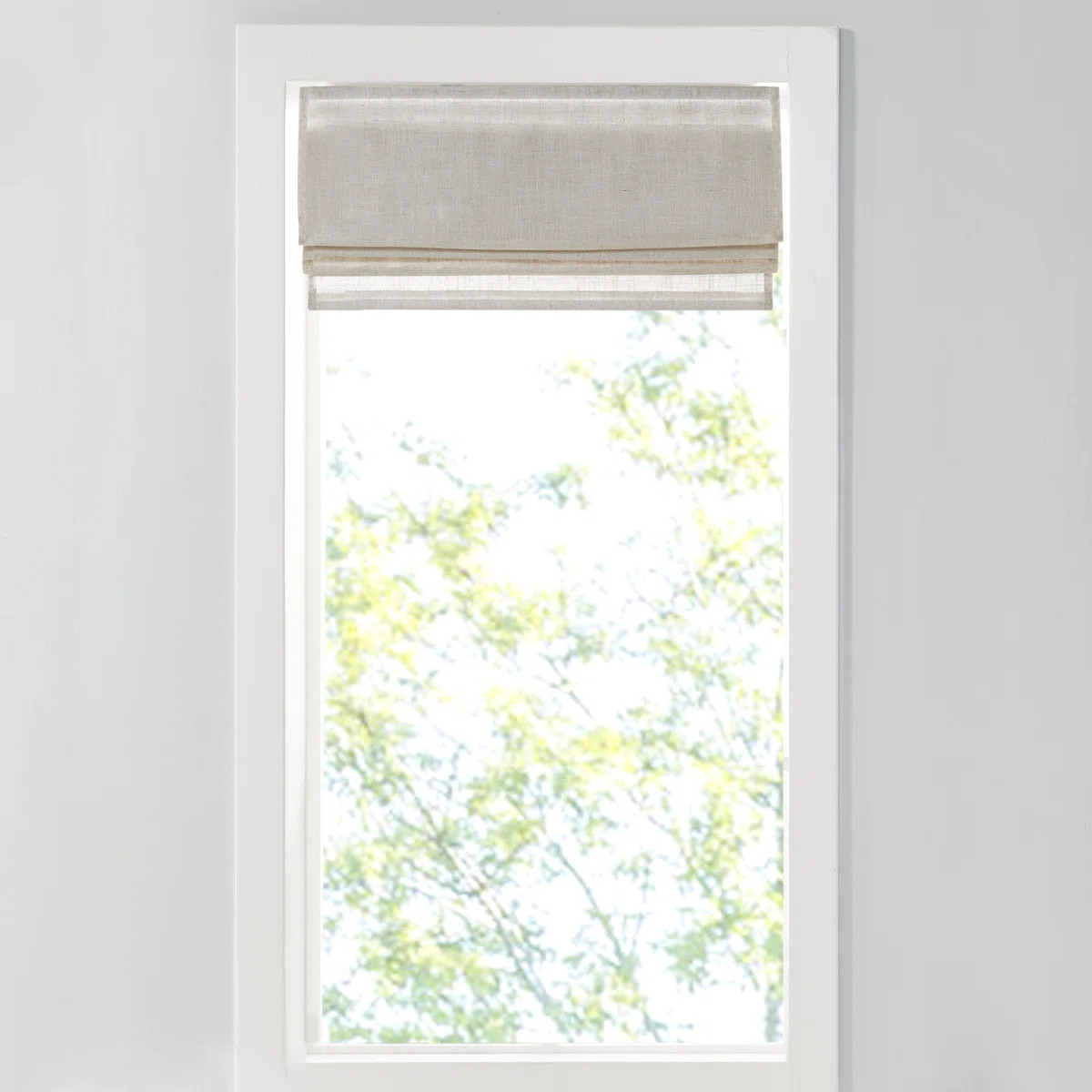Kyler Linen Blend Light Filtering Single Roman Shade | Wayfair North America