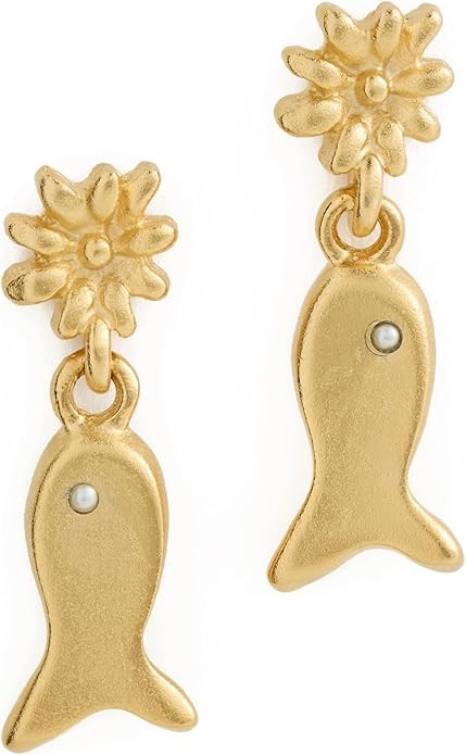 Amazon.com: Brinker + Eliza Women's Lucky Catch Earrings, Gold, One Size: Clothing, Shoes & Jewel... | Amazon (US)