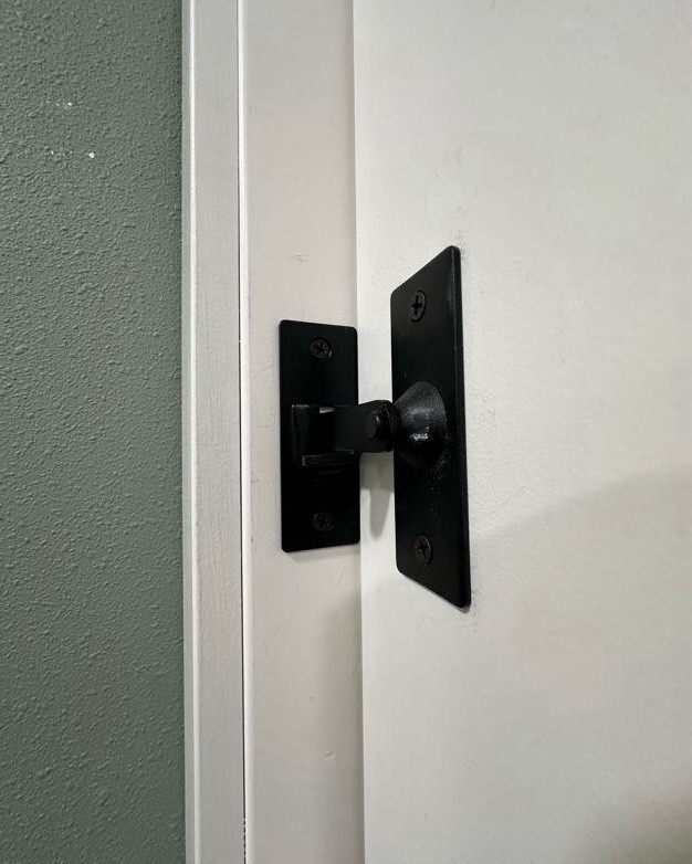 Half Bath door locks- 

Sliding door locks // right angle door lock // Amazon finds // shop house living // fancy farmer // North Dakota // rancher // home inspiration 

#LTKHome #LTKFindsUnder50