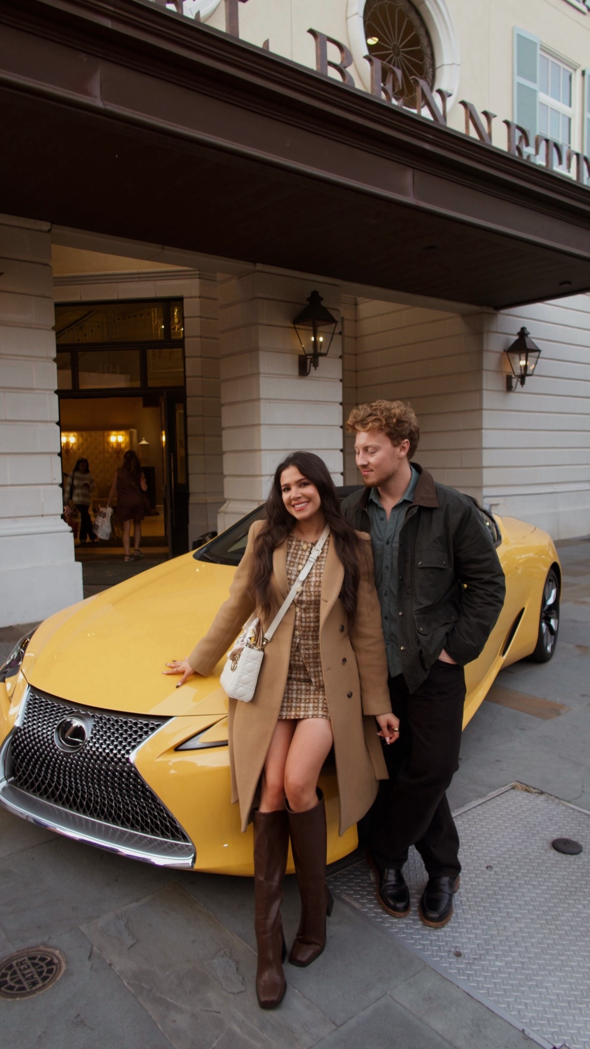 charleston fit 🤎 romper from fashion pass, coat is aritzia and boots are princess polly ✨

#LTKTravel #LTKHoliday #LTKBeauty