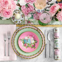 Famille Rose Bunny Appetitzer Plates | Williams-Sonoma