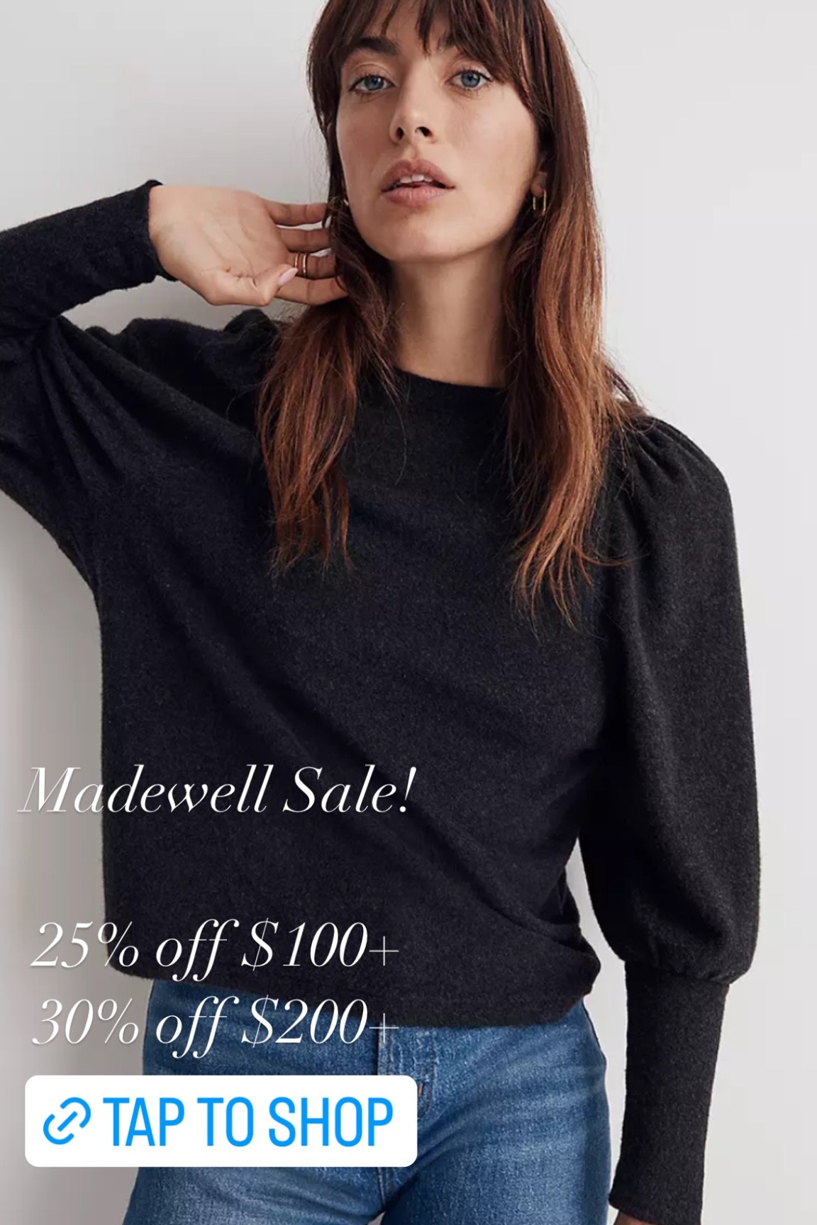 LOVE a puffer sleeve long sleeve top!! This is a perfect basic with a little twist! Easy way to spice up your jeans & sweater combo and also makes for a great layering piece!!!! 

#LTKSeasonal #LTKsalealert #LTKunder100