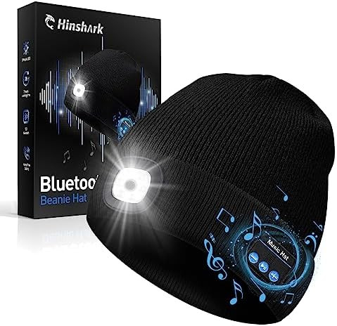 Stocking Stuffers Gifts for Men, LED Bluetooth Beanie Hat, Christmas Birthday Gifts for Men Dad H... | Amazon (US)