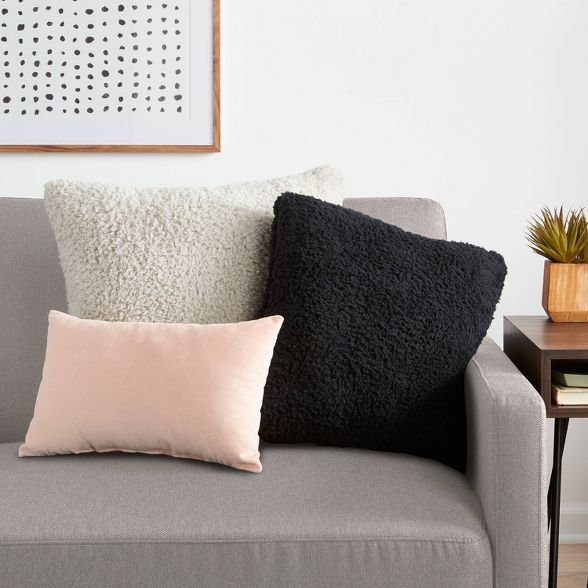 Sherpa Square Pillow - Room Essentials™ | Target