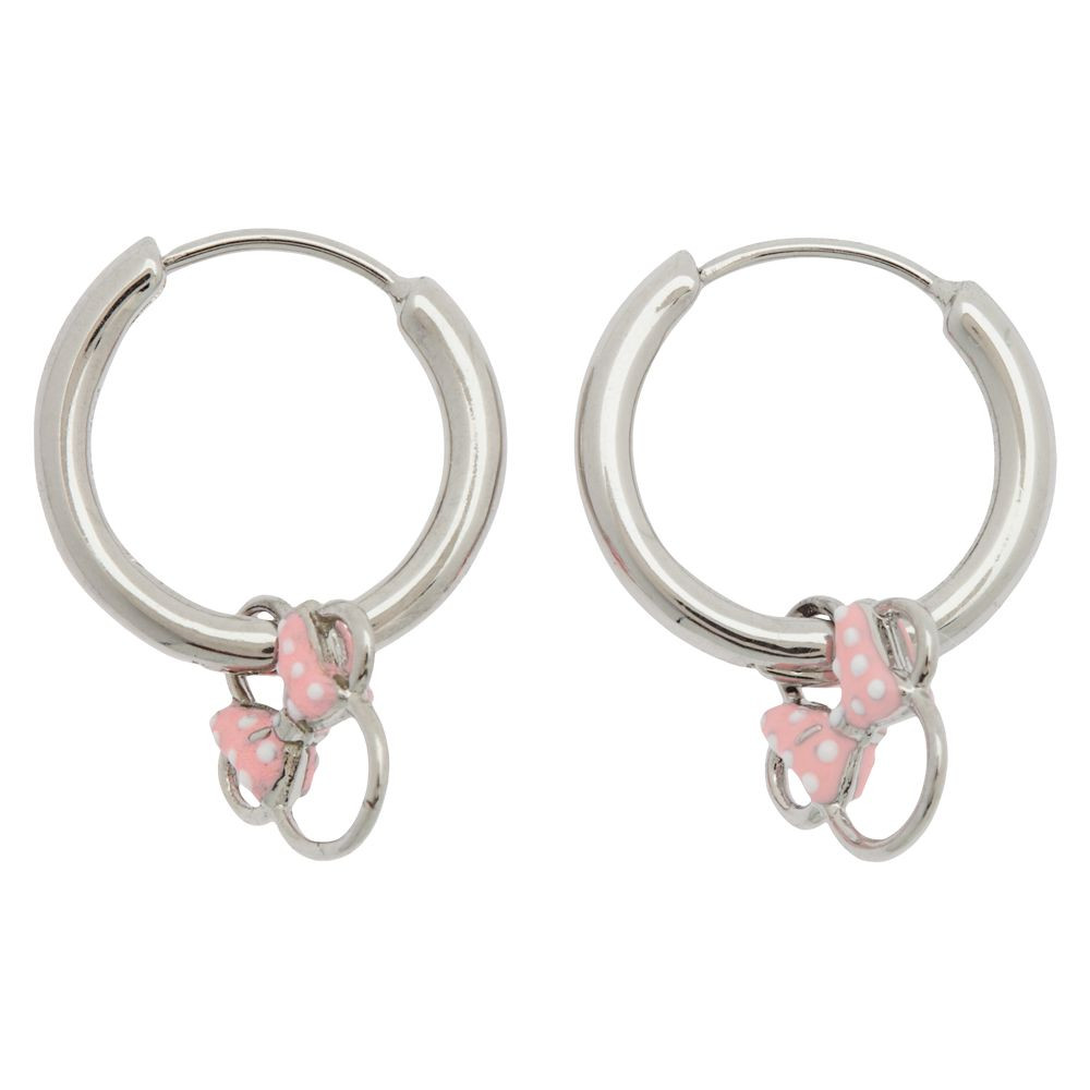 Minnie Mouse Icon Charm Hoop Earrings by Pura Vida | Disney Store
