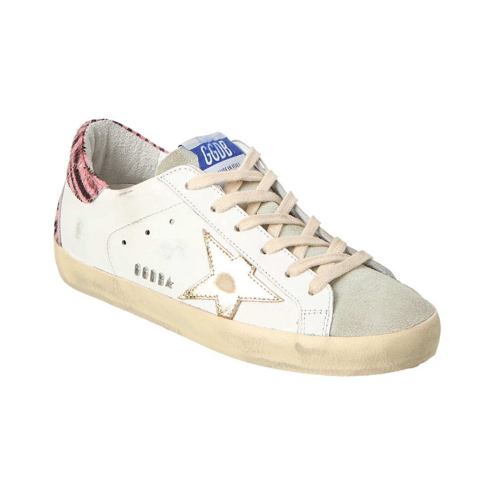 Golden Goose Superstar Leather & Suede Sneaker, 37, White | Walmart (US)