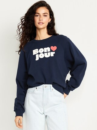 SoComfy Crew-Neck Graphic Sweatshirt | Old Navy (US)