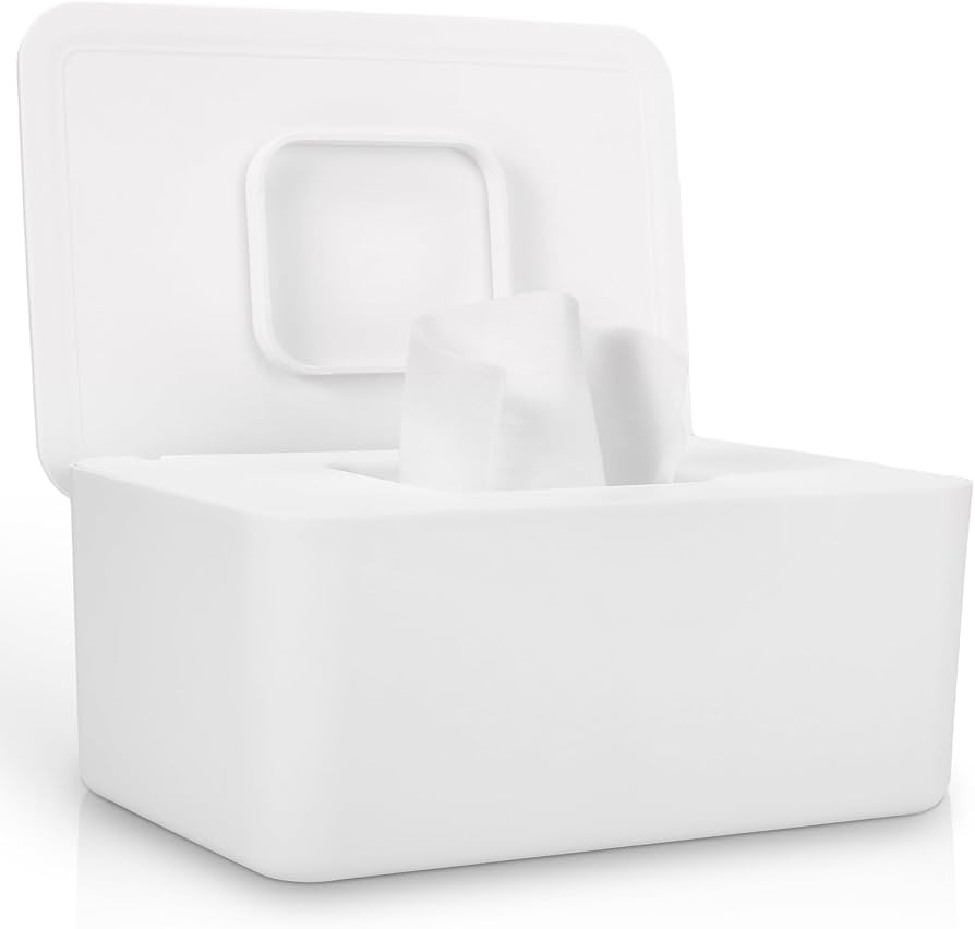 Baby Wipes Dispenser, Wipes Dispenser Baby Wipes Case, Baby Wipe Holder for Fresh Wipes, Non-Slip... | Amazon (US)