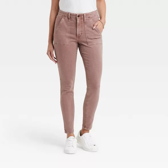 Women's High-Rise Skinny Jeans - Universal Thread™ Brown 6 | Target