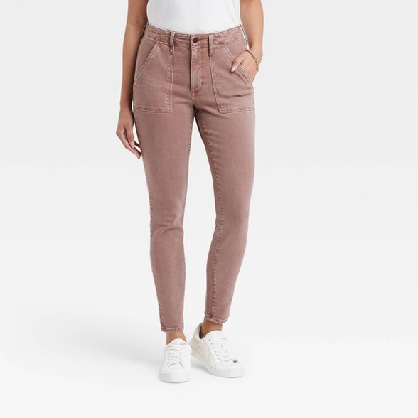 Women&#39;s High-Rise Skinny Jeans - Universal Thread&#8482; Brown 6 | Target