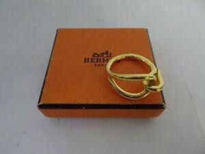 HERMES Scarf Ring Jumbo Gold Tone 4619B Women's Accessories Scarves & Wraps Used | eBay US