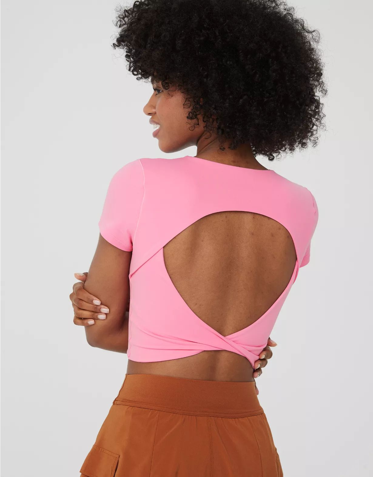 OFFLINE By Aerie Real Me Xtra Twist Back Tee | Aerie